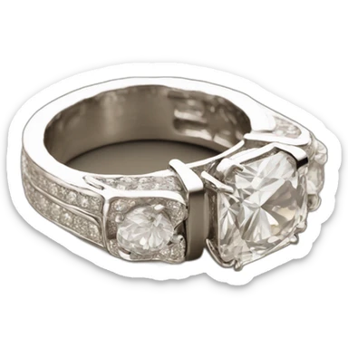 MAIN AVC UNE BAGUE AVC UN T sticker