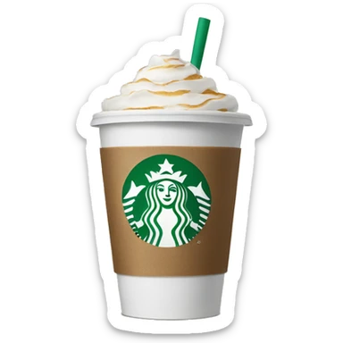 Starbucks cup sticker