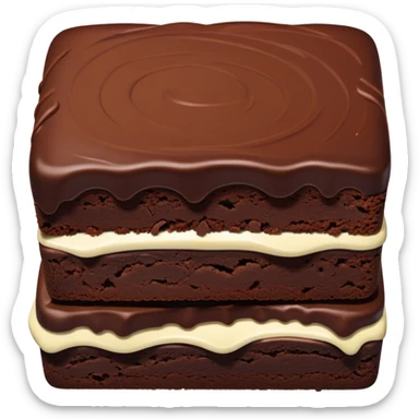chocolate brownie dessert sticker