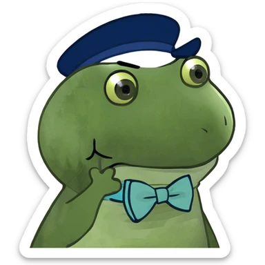 A cute little colorful bird sticker