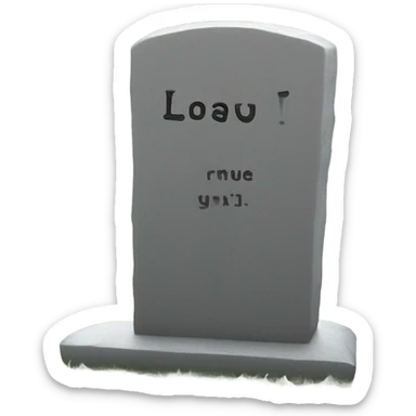 Gravestone with the text “rips.lol” sticker