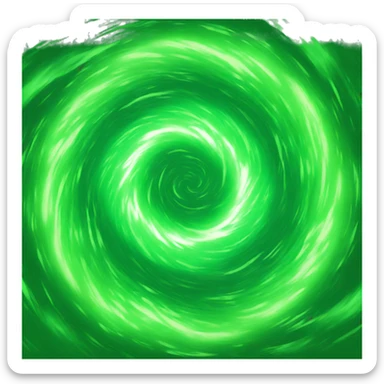 green energetic vortex  sticker