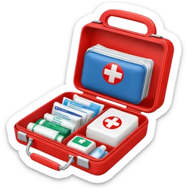 First Aid for hiking sticker