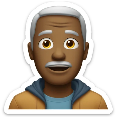 Puzzled look sticker