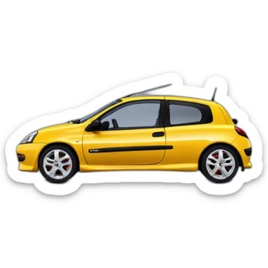 Renault Clio V6 sticker