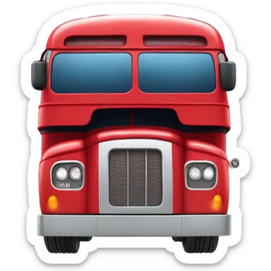 double decker bus  sticker