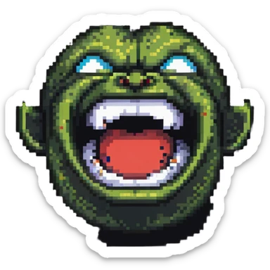 cartoon villain with exaggerated evil laugh sticker