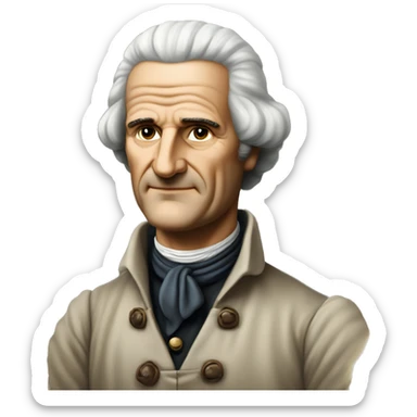 Jean-Jacques Rousseau, Genevan philosopher sticker