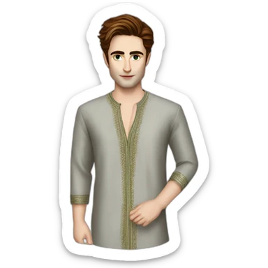 edward cullen in a shalwar kameez sticker