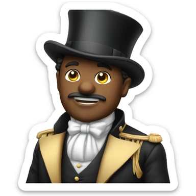 sark with tophat sticker