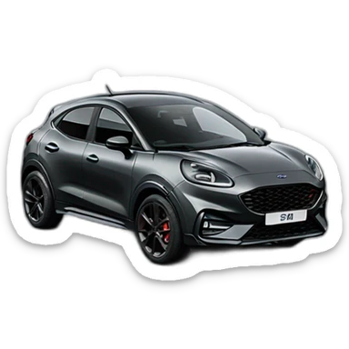 ford puma st-line-x dark grey sticker