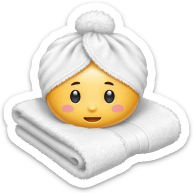 hot wet towel for the sick  sticker