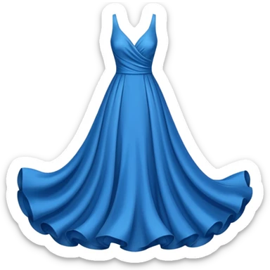 blue dress sticker