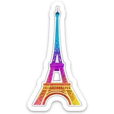Tour eiffel lgbt sticker