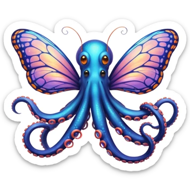 🦋+🐙? sticker