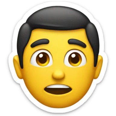 Emoji saying whatever  sticker