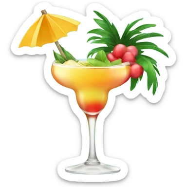 tropical cocktail  sticker