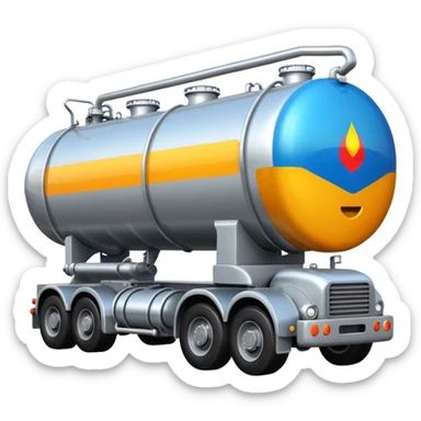 create an ultra realistic liquefied gas tanker sticker