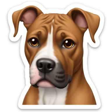 Boxer pitbull mix  sticker