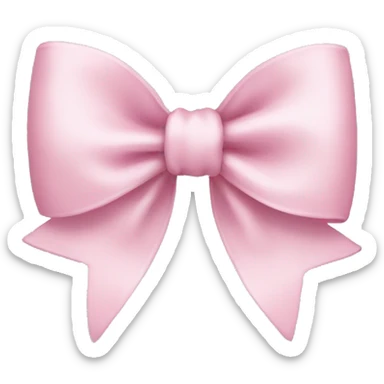 light pink bow sticker