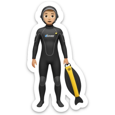 diver full body
 sticker