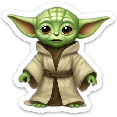 Sotchi sur bébé yoda sticker