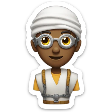 robot genius aladdin sticker