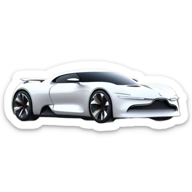 White Citroën GT Supercar  sticker