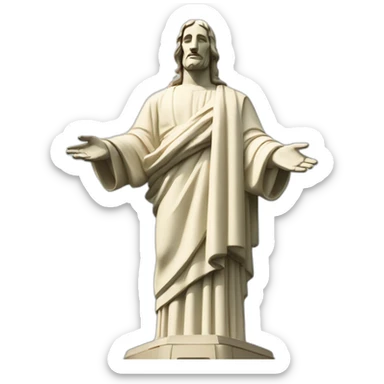 The statue of Christ the Redeemer sticker