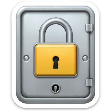 Keycard lock on a Door sticker