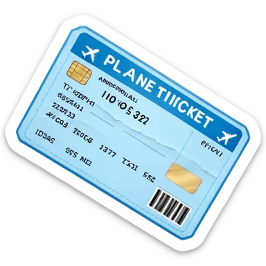 Fly ticket sticker