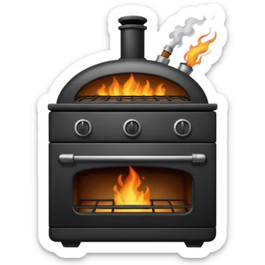 burnt oven sticker