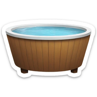 soaking hot tub sticker