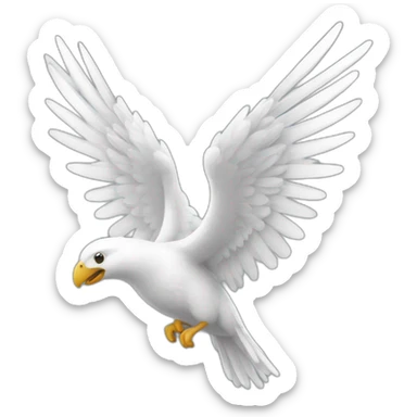 Deux ailes blanches d’ange  sticker