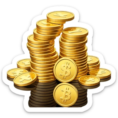 Dinero fácil de dibujar  sticker