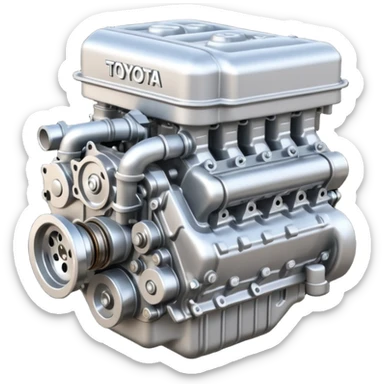 Toyota 2JZ engine sticker