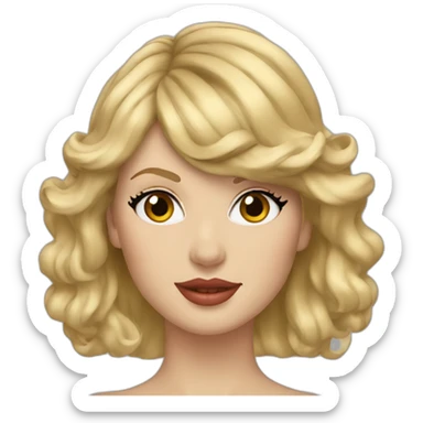taylor swift blonde sticker