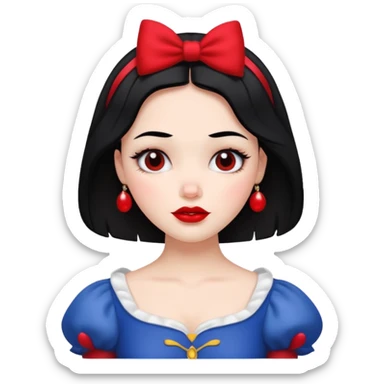 Snow white sticker