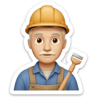 wood carving carpenter portrait, head and shoulders only, carving wooden figure with chisel, wood shavings visible, focused craftsman expression, artisan workshop vibe, 3D cartoon style, mobile game icon style, clean background, no text, no watermark
 sticker