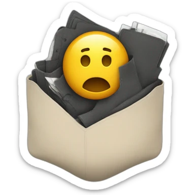 chaos coming out of a pocket sticker