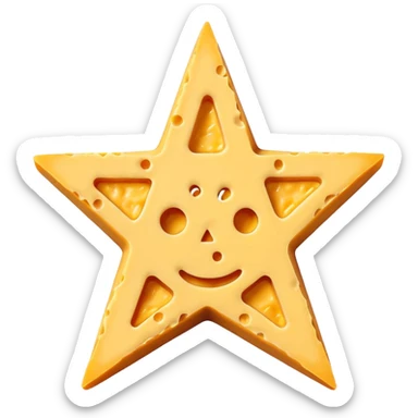cheese pentagram sticker