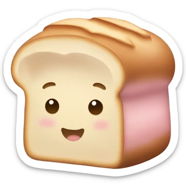 Pink loaf of bread  sticker