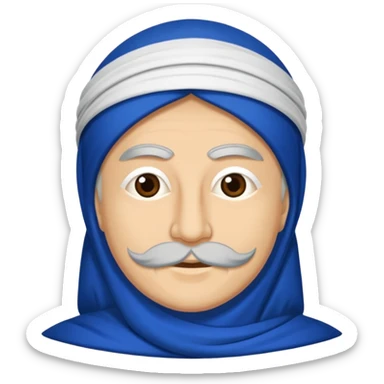 DOĞU TÜRKİSTAN BAYRAĞI (İNSANSIZ) AY VE YILDIZ MAVİ BAYRAK sticker