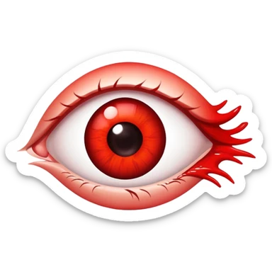 Eye bloodshot sticker
