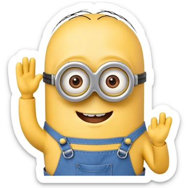 Minion Kevin character sticker