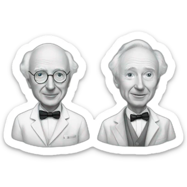james watson and francis crick sticker