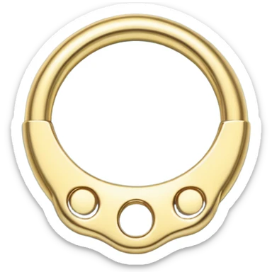 gold septum ring sticker