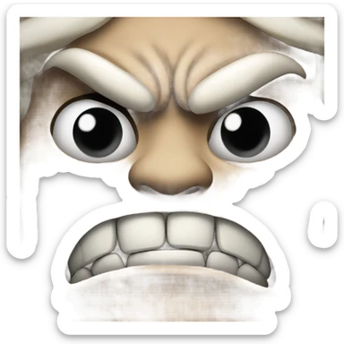 Super aggressive 👹 sticker