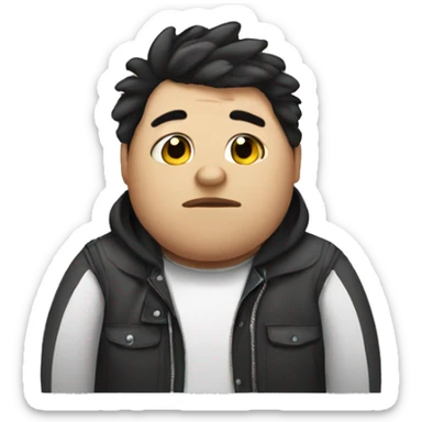 Fat Emo guy sticker