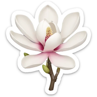 magnolia flower sticker